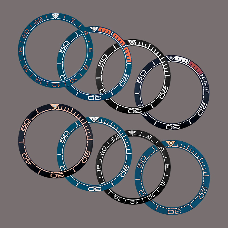 Reel Case - 40.5mm x 32.7mm Gebogen Keramische Bezel