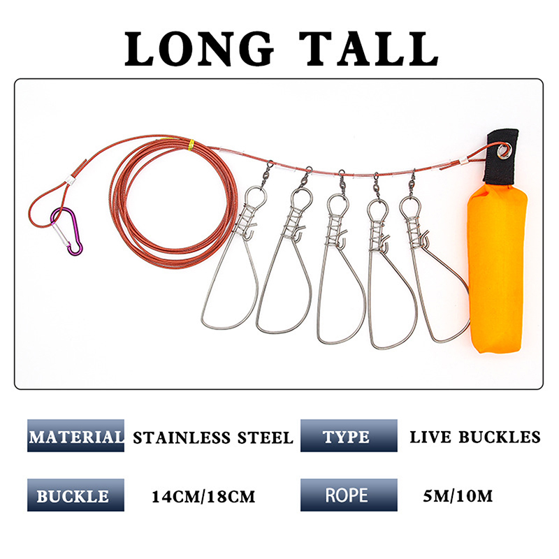 Conventional Reel - Nieuwe 5-snap Float Fish Stringer Controller