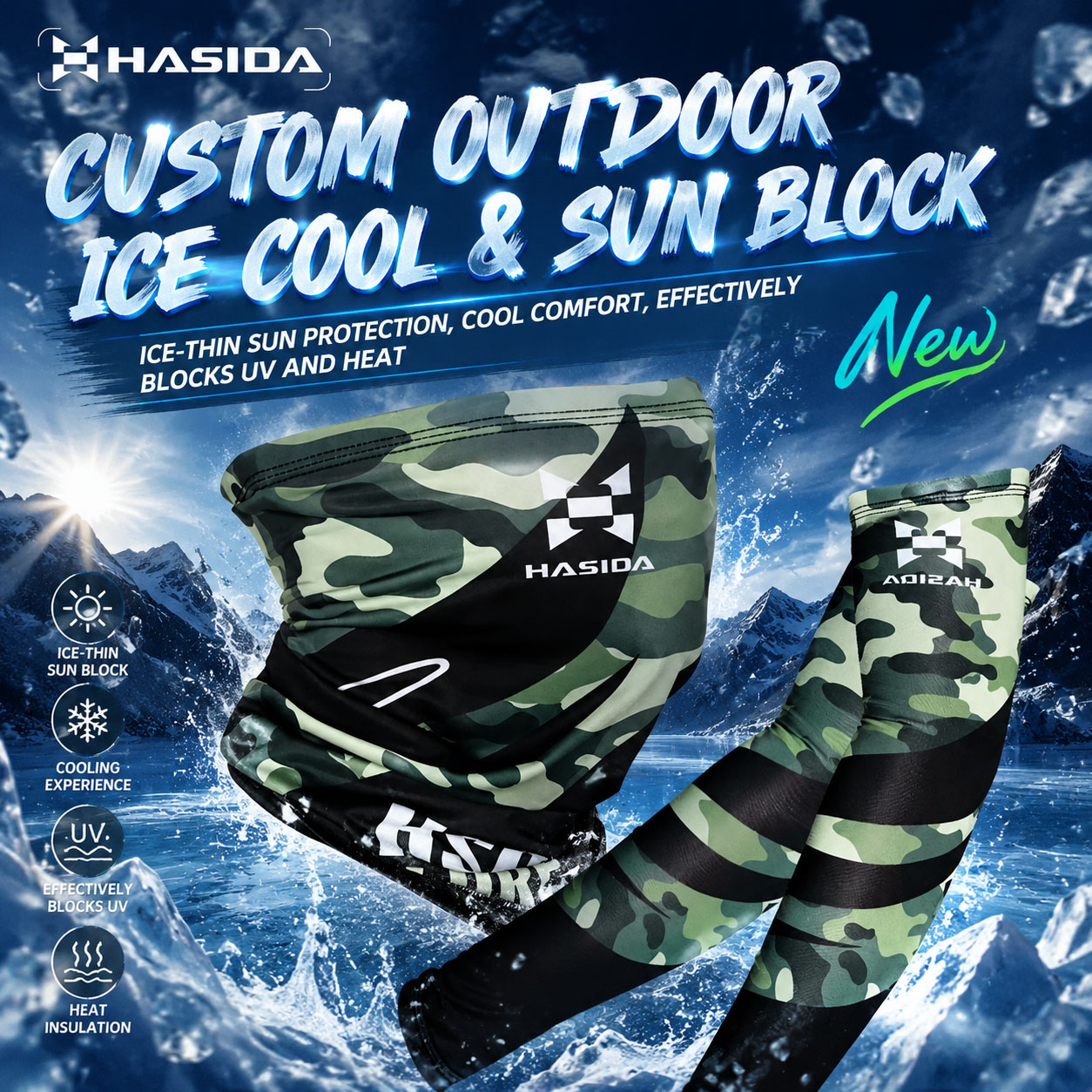 Spinning Reel - HASIDA 1PC Camouflage Kleur Ademend Licht
