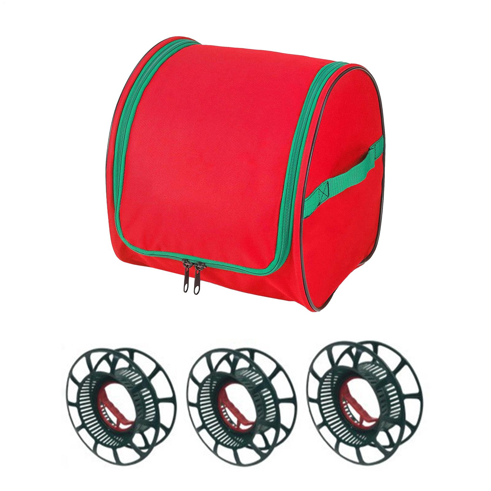 Reel Bag - Kerstverlichtingsopbergzak van Oxford-stof, scheurvast, met 3