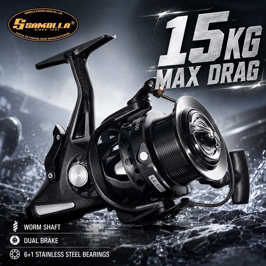 Reel Drag Knob - SAMOLLA Dual Brake Spinning Reel met