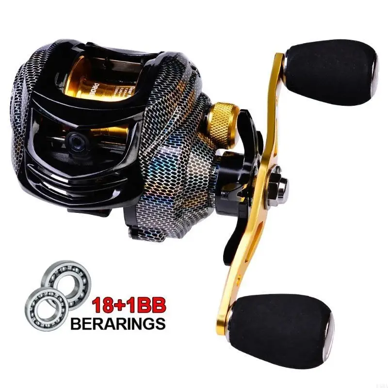 Baitcasting Reel - 652F Baitcasting-molen met 18+1 lagers, ultralichte