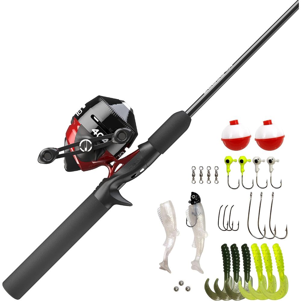 5'6 tweedelige glasvezel spinc - Spincast Reel recensie en prijs