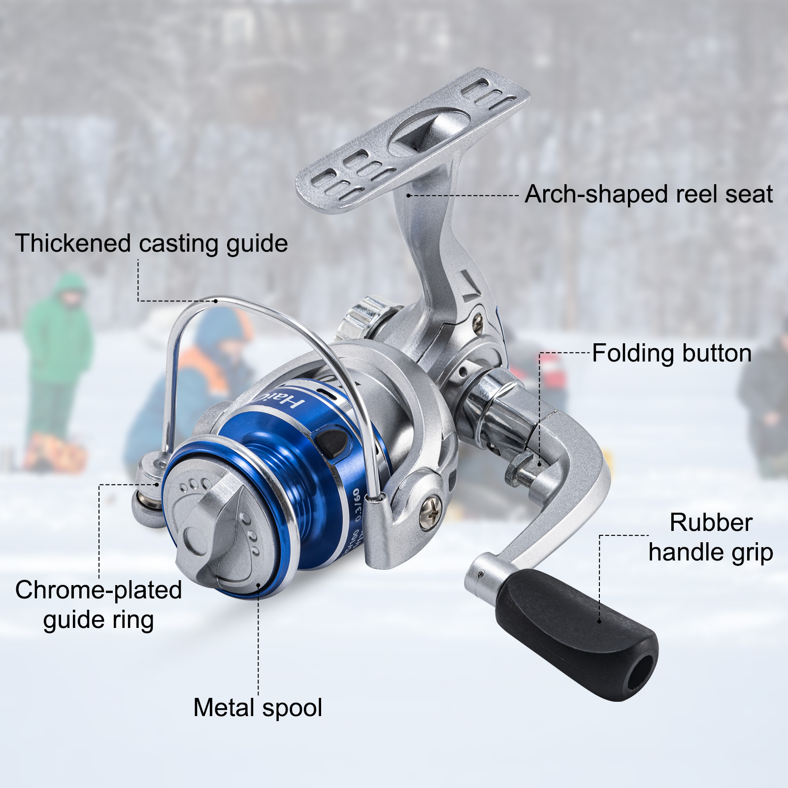 Goture Nieuwe Ijsvismolens Win - Ice Fishing Reel recensie en prijs