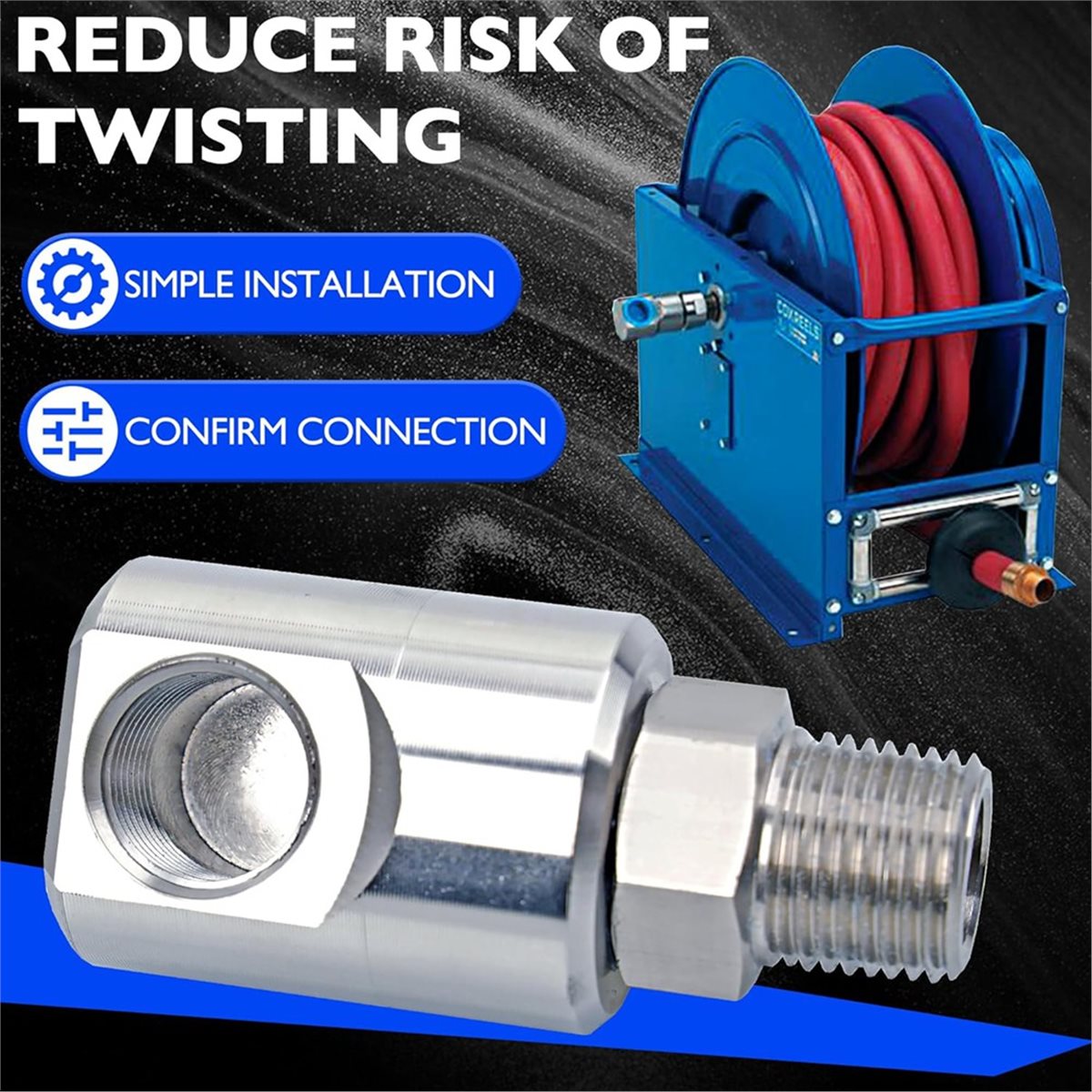 A45I 1/2 inch MXF slanghaspel  - Reel Grease recensie en prijs